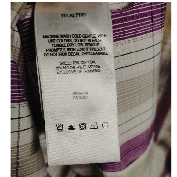 Columbia Womens Top Shirt Button Front Sleeveless Purple Large - Picture 4 of 4